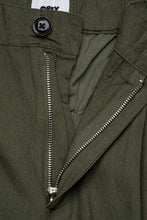 Load image into Gallery viewer, Foster Pleated Linen Short 'Smokey Olive'