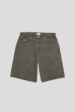 Load image into Gallery viewer, Bigwig Baggy Denim Short 'Black Olive Wrinkle Wash'