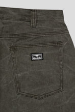 Load image into Gallery viewer, Bigwig Baggy Denim Short 'Black Olive Wrinkle Wash'