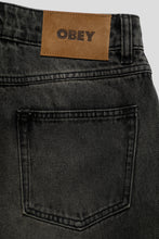 Charger l'image dans la galerie, Obey Women's Elara 5 Pocket Denim 'Black Mocha Wash'