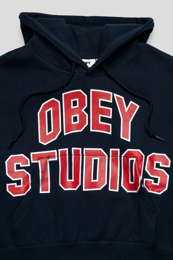 Obey Women's Studios Collegiate Hoodie 'Dark Navy'