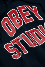 Cargar imagen en el visor de la galería, Obey Women's Studios Collegiate Hoodie 'Dark Navy'