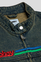 Cargar imagen en el visor de la galería, Obey Women's Rove Moto Jacket 'Yellow Tint Wash'
