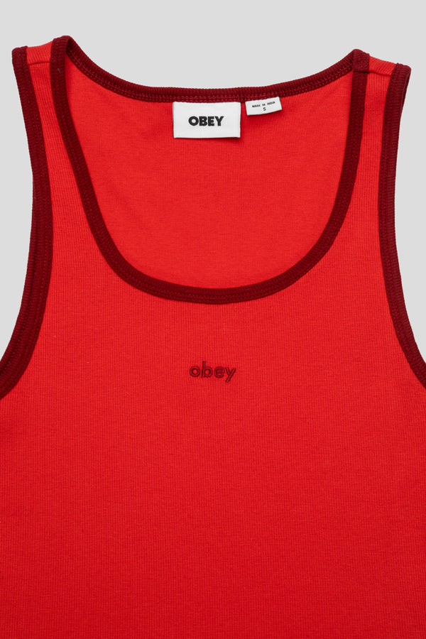 Women's Loren Rib Tank 'Red'