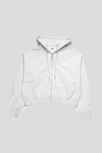 Load image into Gallery viewer, Women's League Cropped Zip Hoodie 'Ash Heather Grey'