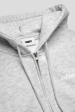 Load image into Gallery viewer, Women's League Cropped Zip Hoodie 'Ash Heather Grey'