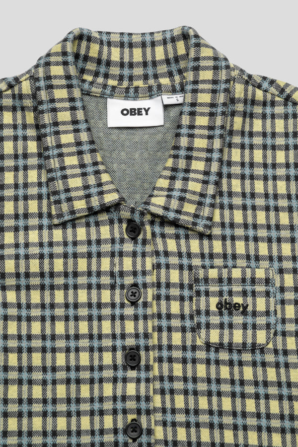Women's Lila Micro Check Polo 'Yellow'