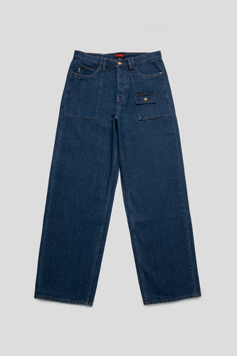 Indigo Grind Baggy Jeans