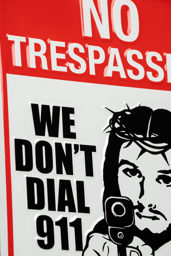 Trespass Tin Sign