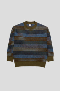 George Sweater 'Blue Green Stripe'