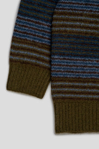 George Sweater 'Blue Green Stripe'