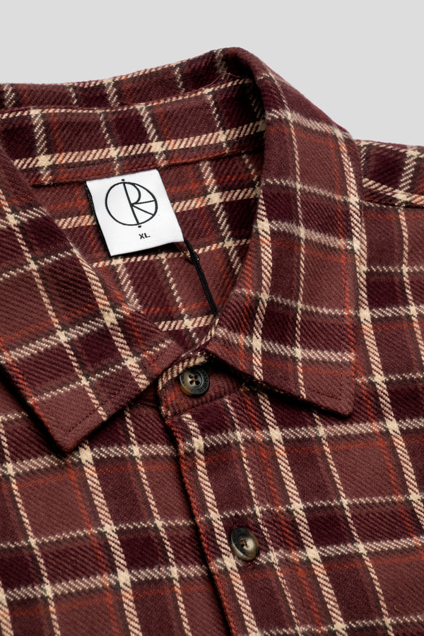 Flannel Mike LS Shirt 'Oxblood Check'