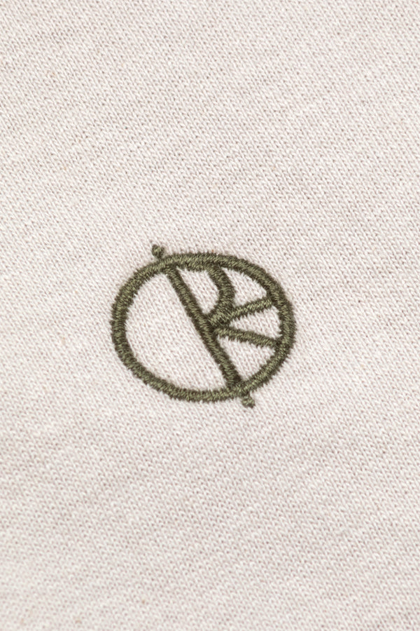 Ringer Tee 'Pale Taupe / Army Green'