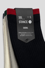 Cargar imagen en el visor de la galería, Stance Men's Toner Crew Socks 3-Pack 'Black'