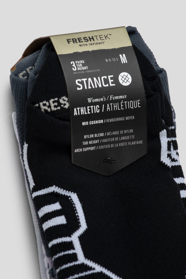 Stance Women's Solid Mid Tab Socks 3-Pack 'Turbulence'