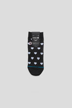 Load image into Gallery viewer, Women Hearts Lowrider Socks 'Charcoal'