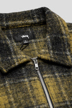 Load image into Gallery viewer, Wool Plaid Zip Shirt &#39;Yellow&#39;