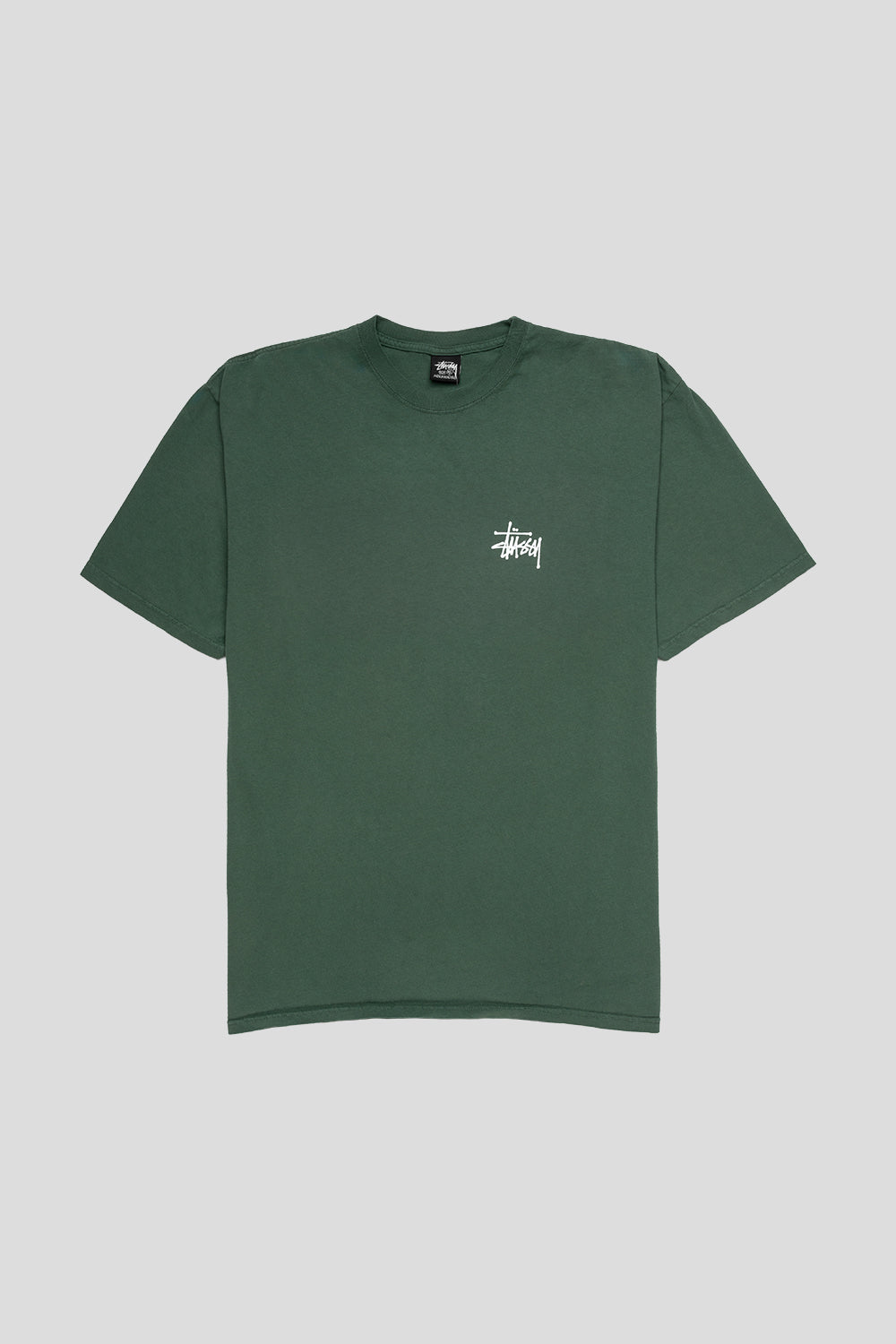 Basic Stussy Pigment Dyed Tee 'Forest'