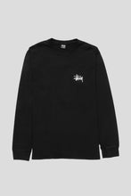 Load image into Gallery viewer, Basic Stussy Pigment Dyed Longsleeve &#39;Black&#39;