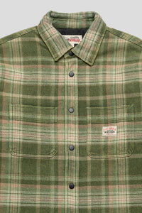 Heavy Washed Plaid Shirt