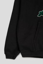 Load image into Gallery viewer, Satin Patch Oversized Hoodie &#39;Washed Black&#39;