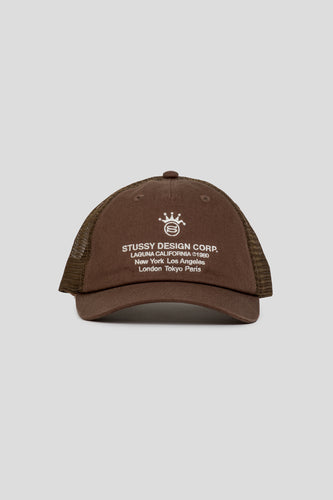 LP Design Crop Trucker Cap 'Brown'