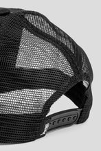 Load image into Gallery viewer, Cursive Stitch Trucker Cap 'Black'