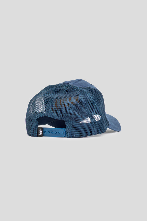 Cursive Stitch Trucker Cap 'Navy'