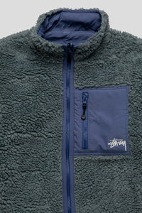 Sherpa Reversible Jacket 'Blue Stone'