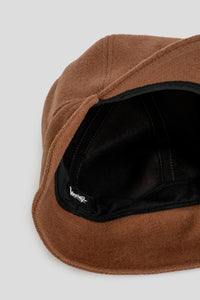 Ear Flap Wool Crown Cap 'Brown'