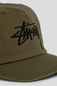 Big Stock Mid Depth Cap 'Army Green'