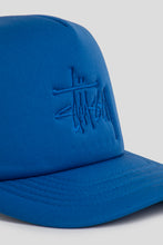 Load image into Gallery viewer, Big Basic Trucker Cap in Shadow Black &amp; Sports Blue