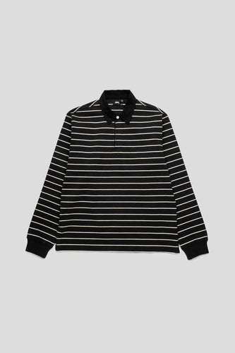Pin Striped Rugby 'Black'