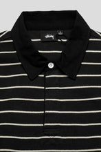 Load image into Gallery viewer, Pin Striped Rugby 'Black'