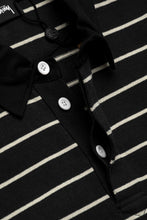 Load image into Gallery viewer, Pin Striped Rugby 'Black'