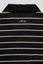 Load image into Gallery viewer, Pin Striped Rugby 'Black'