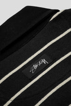 Load image into Gallery viewer, Pin Striped Rugby 'Black'