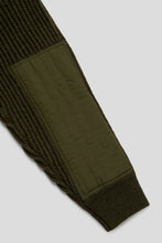 Load image into Gallery viewer, Military Patch Zip Sweater 'Green'