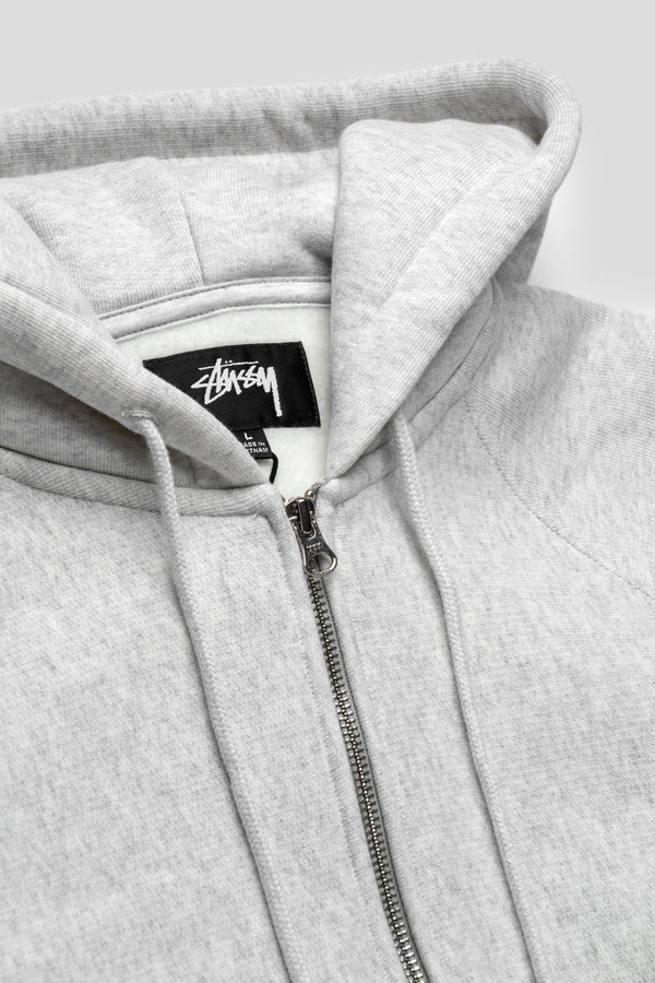 Raglan Zip Hood 'Ash Heather'