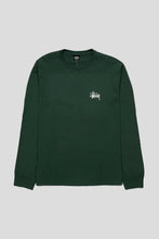 Load image into Gallery viewer, Basic Stussy Pigment Dyed Longsleeve &#39;Forest&#39;