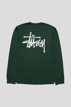 Load image into Gallery viewer, Basic Stussy Pigment Dyed Longsleeve &#39;Forest&#39;
