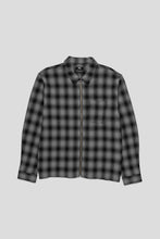 Load image into Gallery viewer, Zip Shirt Twisted Yarn Plaid