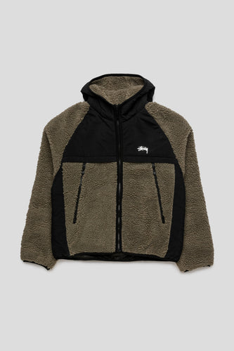 Sherpa Paneled Hooded Jacket