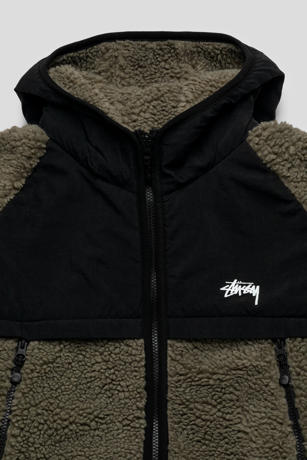 Stussy Sherpa Paneled Hooded Jacket – Foosh