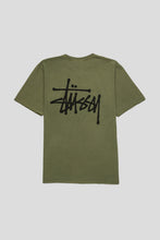 Load image into Gallery viewer, Basic Stussy Pigment Dyed Tee &#39;Olive&#39;