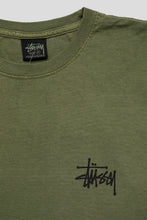 Load image into Gallery viewer, Basic Stussy Pigment Dyed Tee &#39;Olive&#39;