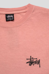 Basic Stussy Pigment Dyed Longsleeve 'Coral'