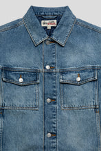 Load image into Gallery viewer, Lined Denim Trucker 'Indigo Stone Wash'