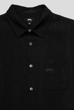 Load image into Gallery viewer, Pleated Textured Shirt Black'
