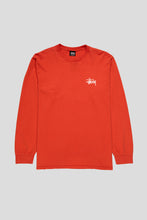 Load image into Gallery viewer, Basic Stussy Pigment Dyed Longsleeve &#39;Tomato&#39;